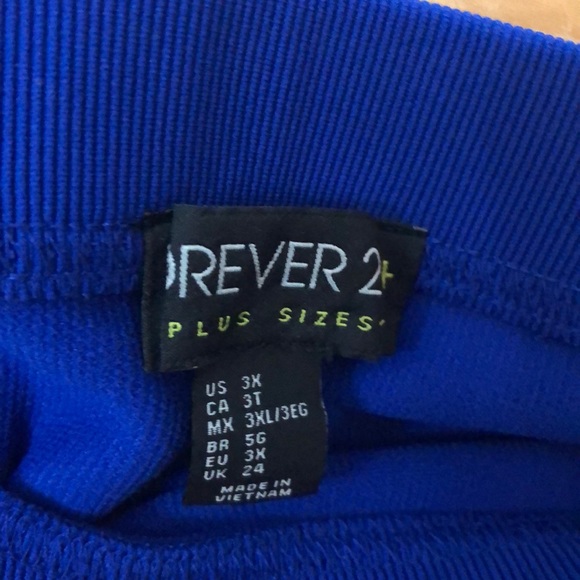 Blue Stretch Skirt - Picture 2 of 2